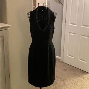 WHBM Black Cowl Neck Dress